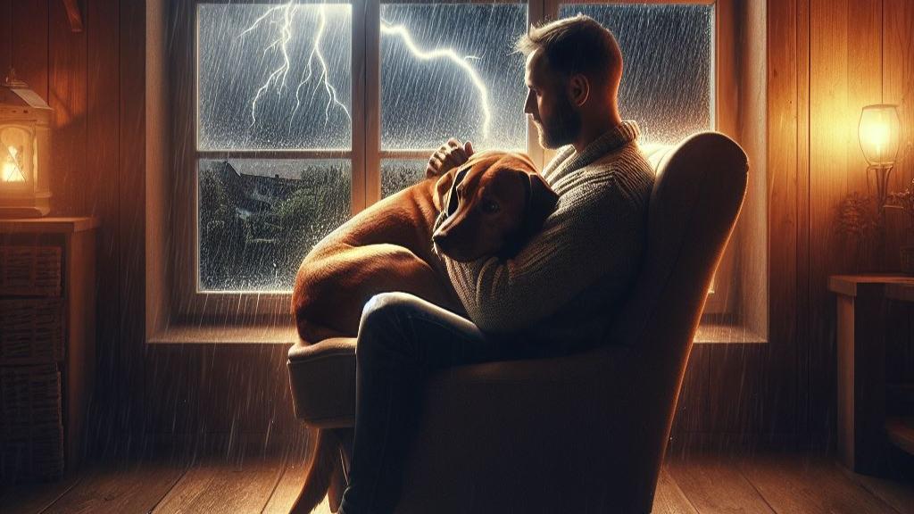 How to Calm a Dog During Thunderstorm